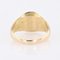 French Modern B Letter 18 Karat Yellow Gold Signet Ring 6