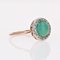 20th Century Round Turquoise, Diamonds and 18 Karat Rose Gold Ring 11