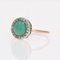 20th Century Round Turquoise, Diamonds and 18 Karat Rose Gold Ring 8