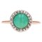 20th Century Round Turquoise, Diamonds and 18 Karat Rose Gold Ring, Image 1