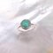 20th Century Round Turquoise, Diamonds and 18 Karat Rose Gold Ring 10