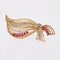 French Ruby, Diamonds and 18 Karat Yellow Gold Brooch, 1960s 3