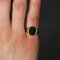 French Modern Unengraved 18 Karat Yellow Gold Signet Ring 5