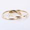 French 18 Karat Yellow Gold Double Ring Wedding Band, 20th Century, Image 3