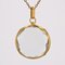 French Glass and 18 Karat Yellow Gold Locket Pendant, 20th Century 9