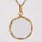 French Glass and 18 Karat Yellow Gold Locket Pendant, 20th Century 4