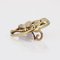 French Fine Pearl and 18 Karat Yellow Gold Clover Collar Brooch, 20th Century 3