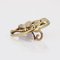 French Fine Pearl and 18 Karat Yellow Gold Clover Collar Brooch, 20th Century, Image 3