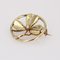 Broche francés de perlas finas y collar de trébol de oro amarillo de 18 kt, siglo XX, Imagen 5