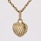 Modern 18 Karat Yellow Gold Heart-Shaped Charm Pendant 8