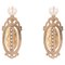 French Fine Pearl and 18 Karat Rose Gold Dangle Earrings, 19th Century 1