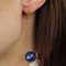 20th Century Lapis-Lazuli Ball, Diamond and 18 Karat Yellow Gold Dangle Star Earrings 7