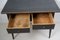 Gustavian Swedish Black Country Table with Drawers, Image 10