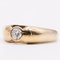 Vintage Solitaire Ring in 18k Yellow Gold and Diamond, 1970s, Image 4