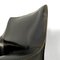 Italian Modern Black Leather Chairs Cab 413 attributed to Mario Bellini for Cassina, 1980s, Set of 6 8