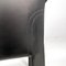 Italian Modern Black Leather Chairs Cab 413 attributed to Mario Bellini for Cassina, 1980s, Set of 6 15