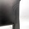 Italian Modern Black Leather Chairs Cab 413 attributed to Mario Bellini for Cassina, 1980s, Set of 6, Image 15