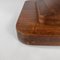 Italienischer Art Deco Couchtisch aus Holz mit halbrunden Beinen, 1930er 12