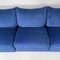 Italian Modern Modular Sofa in Blue Velvet, 1980s, Set of 5 13