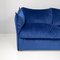 Italian Modern Modular Sofa in Blue Velvet, 1980s, Set of 5, Image 7