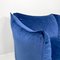 Italian Modern Modular Sofa in Blue Velvet, 1980s, Set of 5, Image 8