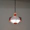 Pendant Lamp in Opaline Glass & Red Metal attributed to Mathieu Matégot, France, 1950s 15