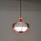 Pendant Lamp in Opaline Glass & Red Metal attributed to Mathieu Matégot, France, 1950s, Image 15