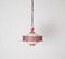 Pendant Lamp in Opaline Glass & Red Metal attributed to Mathieu Matégot, France, 1950s 11