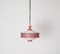 Pendant Lamp in Opaline Glass & Red Metal attributed to Mathieu Matégot, France, 1950s, Image 11