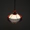 Pendant Lamp in Opaline Glass & Red Metal attributed to Mathieu Matégot, France, 1950s 16
