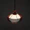 Pendant Lamp in Opaline Glass & Red Metal attributed to Mathieu Matégot, France, 1950s, Image 16