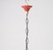 Pendant Lamp in Opaline Glass & Red Metal attributed to Mathieu Matégot, France, 1950s 12