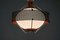 Pendant Lamp in Opaline Glass & Red Metal attributed to Mathieu Matégot, France, 1950s, Image 14