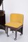 Italian Brown Vanity Table with Yellow Seat from Studio Kastilia Silvi, 1970s, Set of 2, Image 11