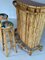 Tiki bar Mid-Century in bambù curvo con sgabelli da bar, Immagine 8