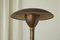Lámpara de mesa Art Déco grande de latón patinado, Italia, años 30, Imagen 3
