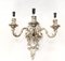Lámparas de pared Regency de bronce plateado. Juego de 2, Imagen 4