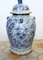 Blue and White Porcelain Temple Jars, Set of 2, Image 5