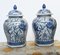 Chinese Porcelain Ginger Ming Temple Jars, Set of 2, Image 1