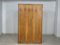 Mid-Century Brown Wooden Wardrobe 1