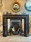 Large Reclaimed Black Marble Bolection Fireplace Mantel 11
