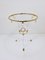 Acrylic Glass & Gilt Metal Tripod Coffee Table Pedestal Gueridon by Maison Charles, 1970s 12