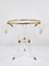 Acrylic Glass & Gilt Metal Tripod Coffee Table Pedestal Gueridon by Maison Charles, 1970s 10