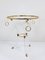 Acrylic Glass & Gilt Metal Tripod Coffee Table Pedestal Gueridon by Maison Charles, 1970s 4