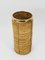 Hollywood Regency Bamboo & Brass Umbrella Stand, Italy, 1970s, Image 5