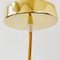 Lámpara colgante vintage de vidrio prensado en ámbar dorado, Imagen 7