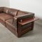 Scandinavian Leather Lounge Sofa, 1960s, Set of 5 8