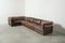 Scandinavian Leather Lounge Sofa, 1960s, Set of 5 7