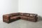 Scandinavian Leather Lounge Sofa, 1960s, Set of 5 1