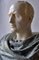 Busto intagliato di Giulio Cesare, fine XX secolo, marmo, Immagine 3